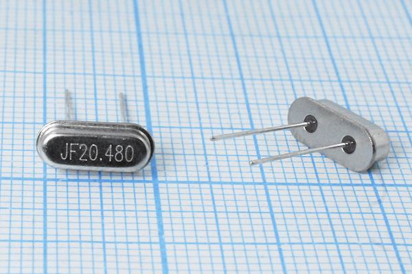 Кварцевый резонатор 20,48 МГц - 20480 HC49S3 16 30 50/-40~85C 1Г (JF20.480)