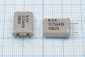 Кварцевый резонатор 17,734476 МГц - 17734,476 HC49U 12 1Г +SL 5мм (KJE 17.734476)