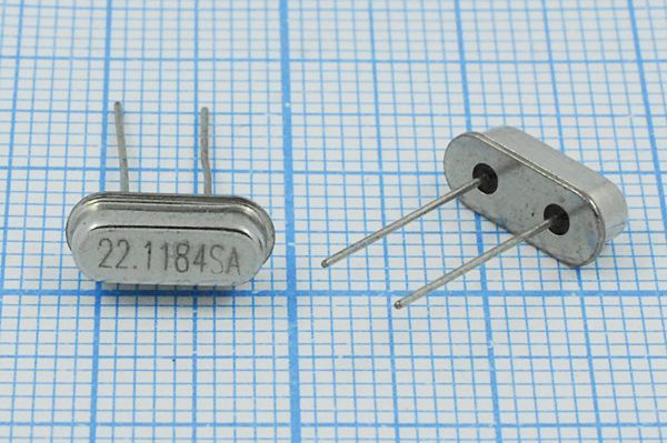 Кварцевый резонатор 22,1184 МГц - 22118,4 HC49S3 20 30 50/0~70C 1Г (22.1184SA)