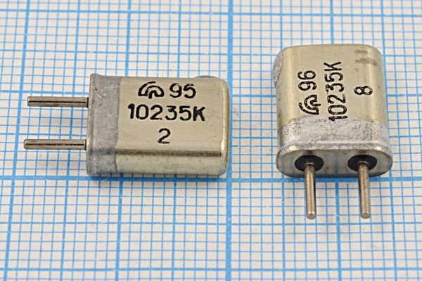 Кварцевый резонатор 10,235 МГц - 10235 HC25U МА 1Г (10235К)