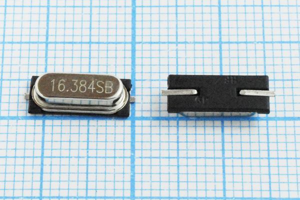 Кварцевый резонатор 16,384 МГц - 16384 SMD49S3 18 30 30/0~70C 1Г (16.384SB)