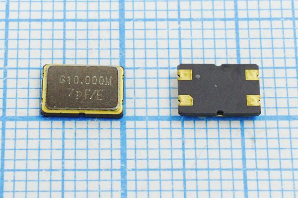 Кварцевый резонатор 10 МГц - 10000 SMD07050C4 7 10 30/-40~85C KC7 1Г (G10.0