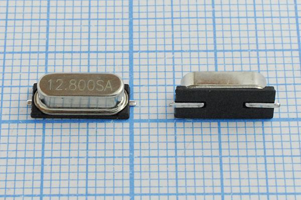 Кварцевый резонатор 12,8 МГц - 12800 SMD49S4 16 15 15/0~70C 1Г