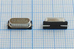 Кварцевый резонатор 12,8 МГц - 12800 SMD49S4 16 15 15/0~70C 1Г
