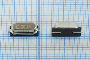 Кварцевый резонатор 16 МГц - 16000 SMD49S4 S 25 30/-10~70C 1Г