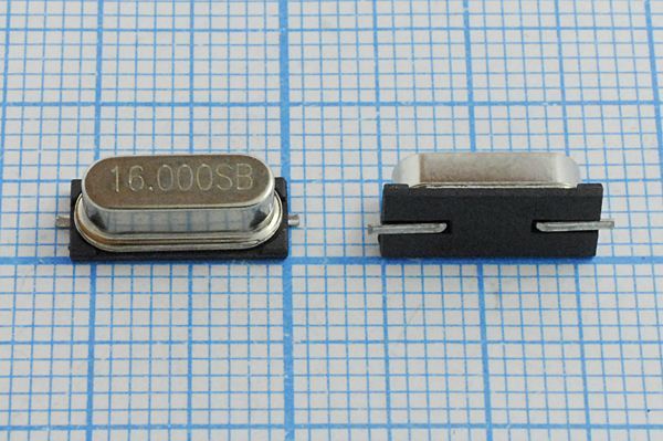 Кварцевый резонатор 16 МГц - 16000 SMD49S4 20 30 30/-20~70C 1Г