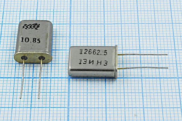Кварцевый резонатор 12,6625 МГц - 12662,5 HC49U 16 1Г (13ИНС)