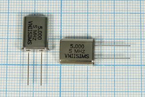 Кварцевый резонатор 5 МГц - 5000 HC49U S 10 30/-40~70C РПК01МД-5ВС 1Г Кварцевый резонатор 5 МГц - 5000 HC49U S 10 30/-40~70C РПК01МД-5ВС 1Г