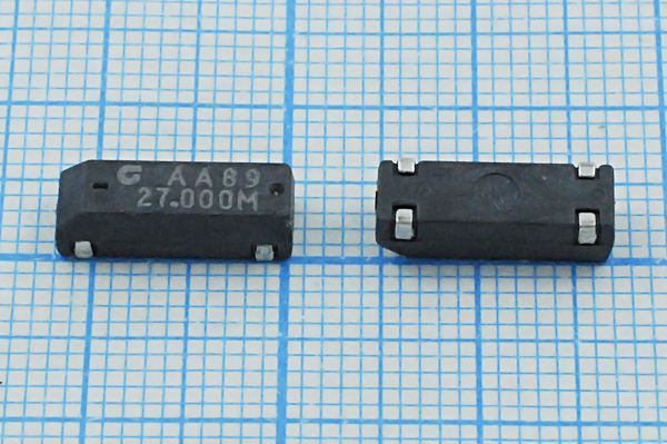 Кварцевый резонатор 27 МГц - 27000 SMD12545P4 30 30 /-40~85C CM309S 3Г