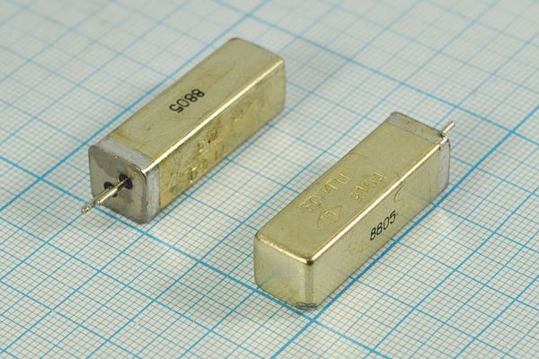 Кварцевый резонатор 0,05 МГц - 50 УЕ 30 100/-10~60C РК168-8АХ 1Г 11x11x34