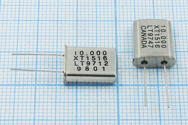Кварцевый резонатор 10 МГц - 10000 HC49U 18 49U 1Г (XT1516)