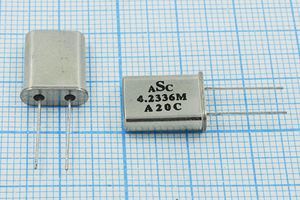Кварцевый резонатор 4,2336 МГц - 4233,6 HC49U 20 30 1Г (ASC)