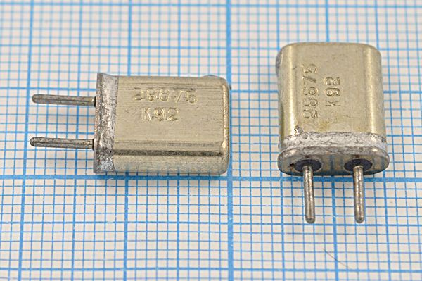 Кварцевый резонатор 26,675 МГц - 26675 HC25U МА 1Г (26675 К92)