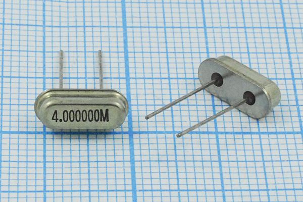 Кварцевый резонатор 4 МГц - 4000 HC49S3 16 1Г (4,00000M)