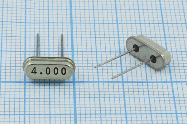 Кварцевый резонатор 4 МГц - 4000 HC49S3 16 1Г (4,000)