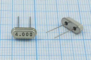 Кварцевый резонатор 4 МГц - 4000 HC49S3 16 1Г (4,000) Кварцевый резонатор 4 МГц - 4000 HC49S3 16 1Г (4,000)