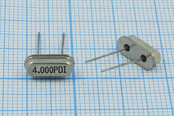 Кварцевый резонатор 4 МГц - 4000 HC49S3 16 L4 1Г (4,000PDI)