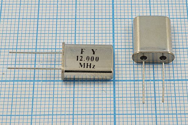 Кварцевый резонатор 12 МГц - 12000 HC49U S 20 1Г (FY)