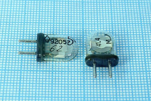 Кварцевый резонатор 41,4 МГц - 41400 КА 10 10/-10~60C К1-5АМ 3Г (41.4 М)