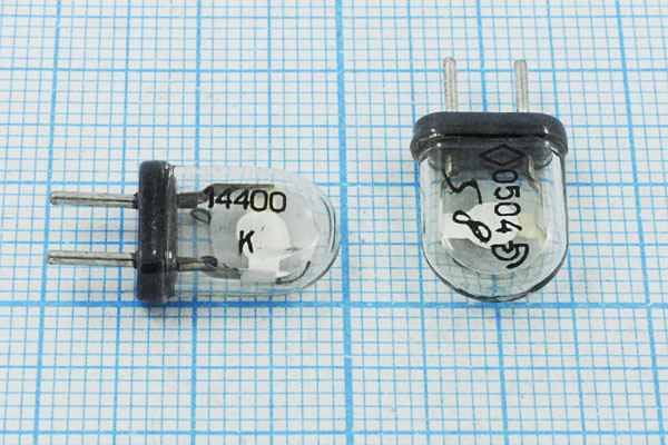 Кварцевый резонатор 14,4 МГц - 14400 КА 5 10/-10~60C К1-4АМ 1Г