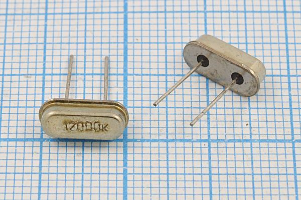 Кварцевый резонатор 12 МГц - 12000 HC49S3 S РК415 1Г 300 Ом