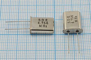 Кварцевый резонатор 4,756 МГц - 4756 HC49U S 30 49U[SDE] 1Г (SDE)