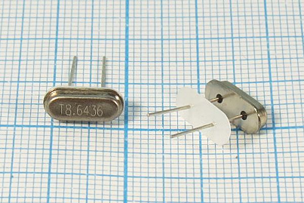 Кварцевый резонатор 8,6436 МГц - 8643,6 HC49S2 32 20 20/-20~70C SS[FT] 1Г +IS (T