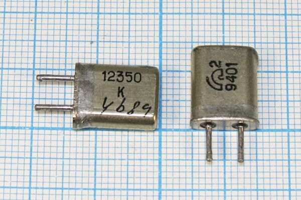 Кварцевый резонатор 12,35 МГц - 12350 HC25U S МА 1Г