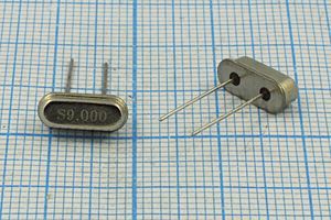 Кварцевый резонатор 9 МГц - 9000 HC49S3 12 30 1Г (S)