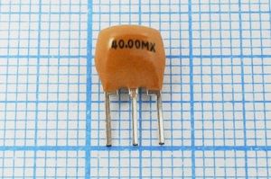 Кварцевый резонатор 40 МГц - 40000 C09x5x07P3 30 5000 ZTT40,0MX 3P