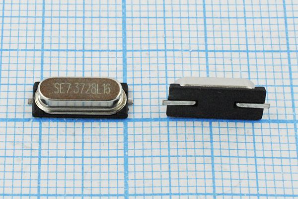 Кварцевый резонатор 7,3728 МГц - 7372,8 SMD49S3 16 10 30/-40~85C 49S3-SMD 1Г