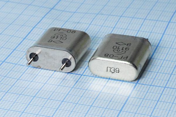 Кварцевый резонатор 10,069 МГц - 10069 HC6U РГ08БА 1Г (ПЭ9)