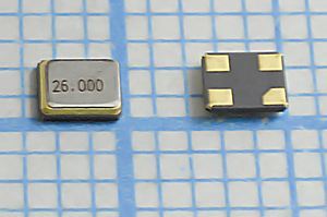 Кварцевый резонатор 26 МГц - 26000 SMD02520C4 9 10 S2520 1Г (26.000M) Кварцевый резонатор 26 МГц - 26000 SMD02520C4 9 10 S2520 1Г (26.000M)