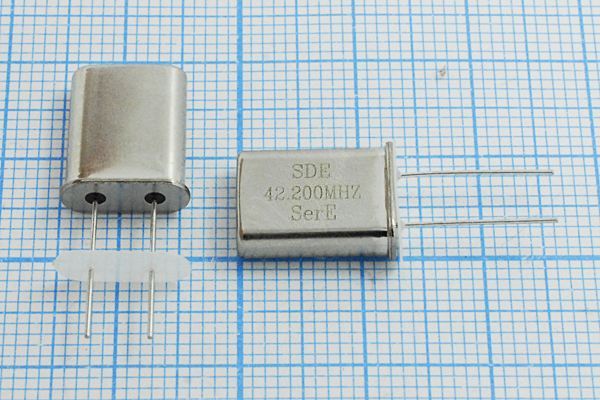Кварцевый резонатор 42,2 МГц - 42200 HC49U S 10 30/-40~85C 49U[SDE] 3Г +IS
