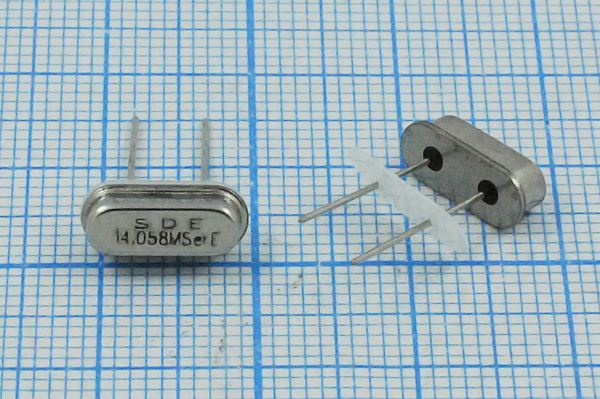 Кварцевый резонатор 14,058 МГц - 14058 HC49S3 S 10 30/-40~85C 49S[SDE] 1Г +IS