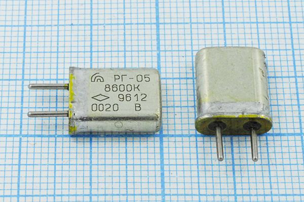 Кварцевый резонатор 8,6 МГц - 8600 HC25U S РГ05МА 1Г