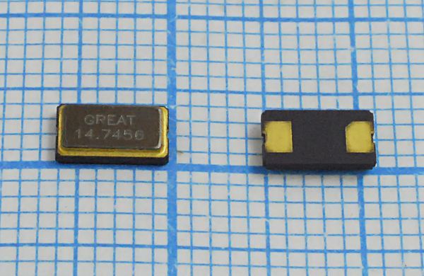 Кварцевый резонатор 14,7456 МГц - 14745,6 SMD06035C2 20 30 GSX631S 1Г (14.7456)
