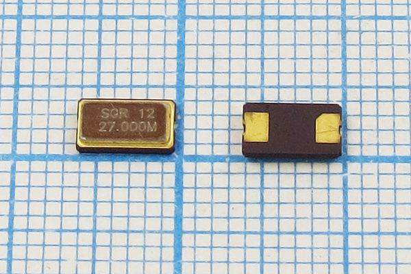Кварцевый резонатор 27 МГц - 27000 SMD06035C2 15 30 GSX631S 1Г (27.000M)