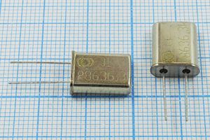 Кварцевый резонатор 28,6363 МГц - 28636,3 HC49U S 30 20/-10~60C РК367МД-8АП 1Г Кварцевый резонатор 28,6363 МГц - 28636,3 HC49U S 30 20/-10~60C РК367МД-8АП 1Г