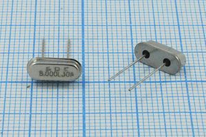 Кварцевый резонатор 8 МГц - 8000 HC49S3 30 20 30/-20~70C 49S[SDE] 1Г