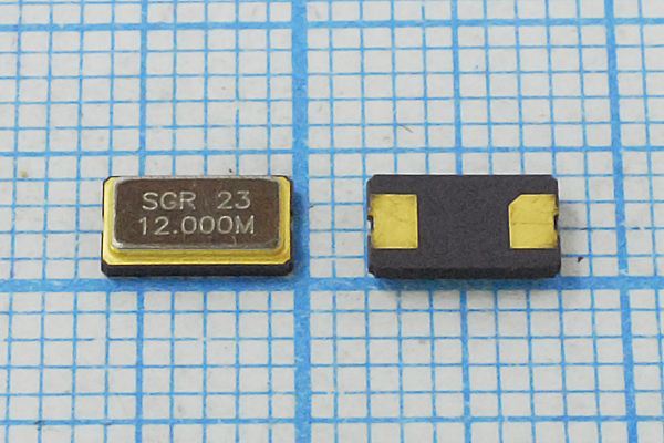Кварцевый резонатор 12 МГц - 12000 SMD06035C2 15 30 GSX631S 1Г (12.000)