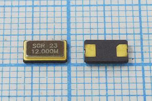 Кварцевый резонатор 12 МГц - 12000 SMD06035C2 15 30 GSX631S 1Г (12.000)