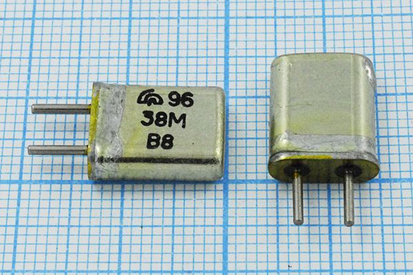 Кварцевый резонатор 38 МГц - 38000 HC25U МА 3Г (38М)