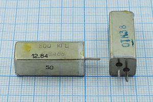 Кварцевый резонатор 0,5 МГц - 500 УД 30 100/-10~60C УД-17БФ 1Г 11x11x28