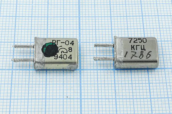 Кварцевый резонатор 7,25 МГц - 7250 HC25U S РГ04МА 1Г