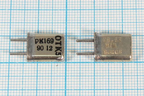 Кварцевый резонатор 28,6382 МГц - 28638,2 HC25U 20 30/-30~60C РК169МА-7БС 3Г