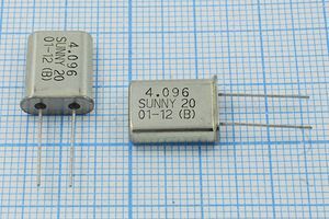 Кварцевый резонатор 4,096 МГц - 4096 HC49U 20 SA[SUNNY] 1Г (SUNNY)
