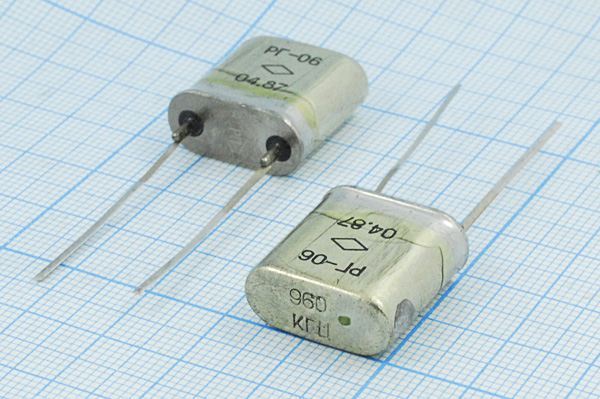 Кварцевый резонатор 0,96 МГц - 960 HC33U S 15 50/-60~85C РГ06ББ-6ДУ 1Г