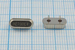 Кварцевый резонатор 27 МГц - 27000 HC49S3 20 21 1Г 3мм (H27.000)