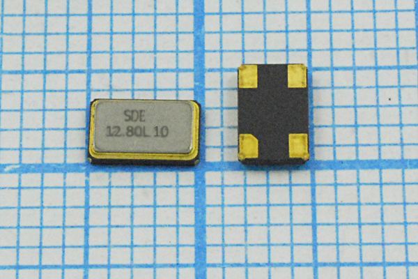 Кварцевый резонатор 12,8 МГц - 12800 SMD05032C4 10 10 30/-40~85C SMD0503(4P)